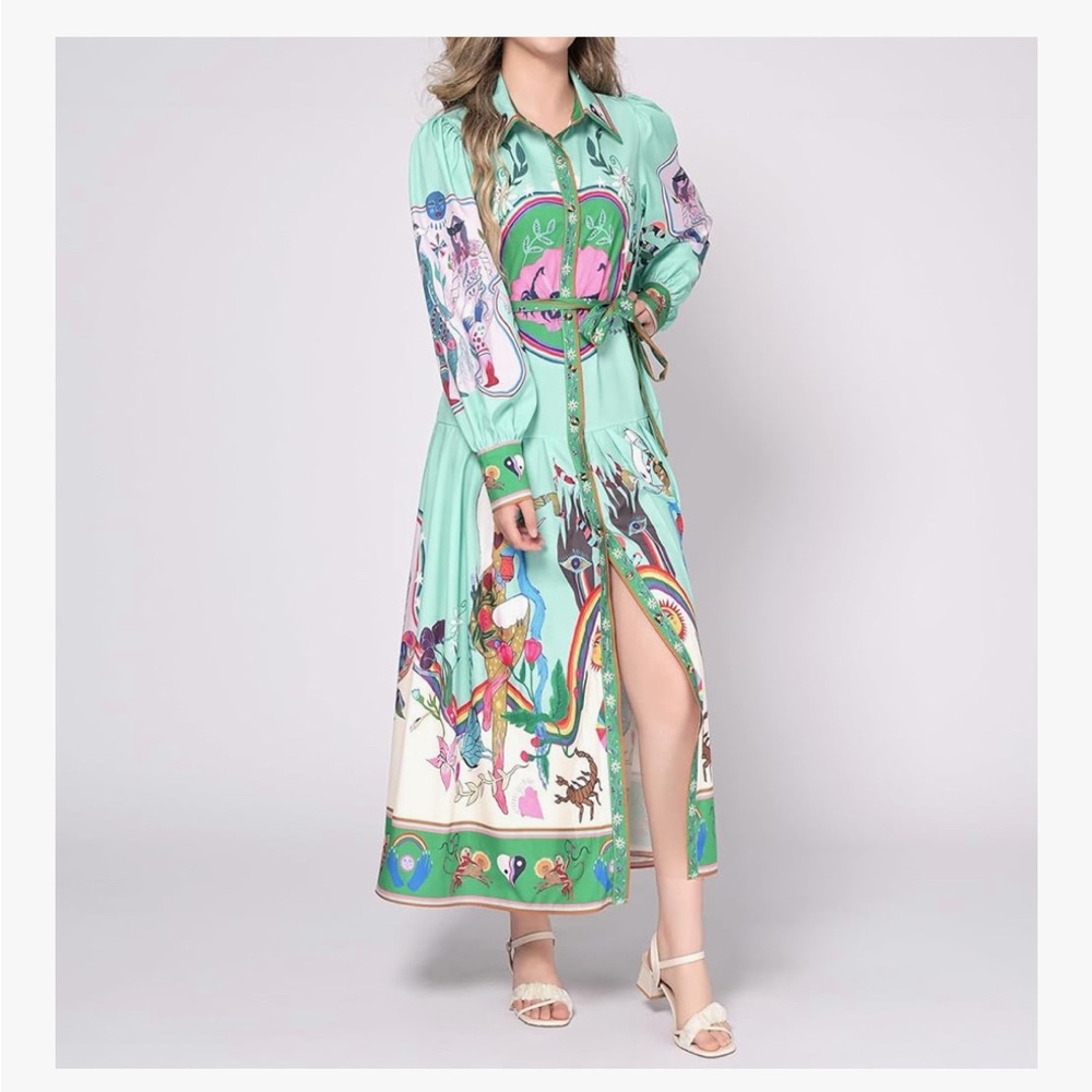 Elegant Mint Green Maxi Dress